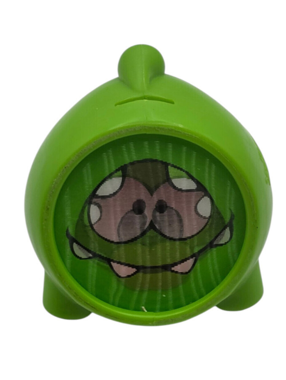 Cut The Rope Holographic Rocking Om Nom Toy Figure Green Burger King
